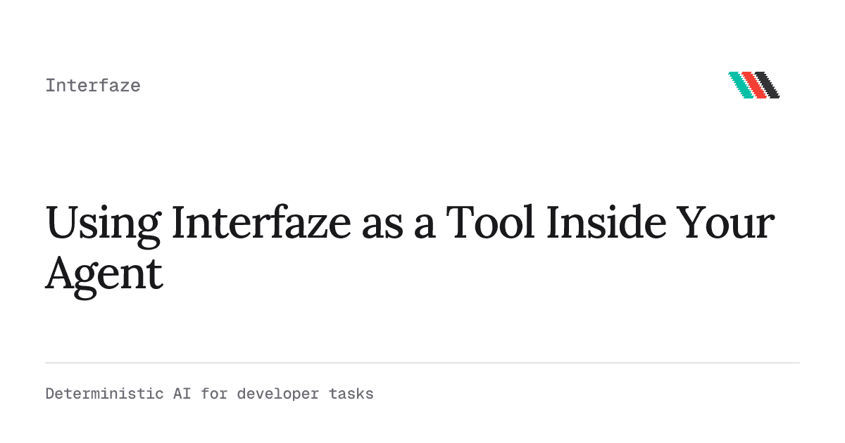 Using interfaze as a tool inside your agent